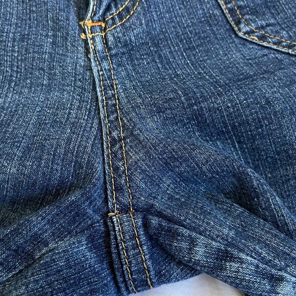 🌞 VTG Y2K St. John’s Bay Denim Bermuda Shorts Blue Jeans Capri Size 8P Petite - Picture 15 of 16